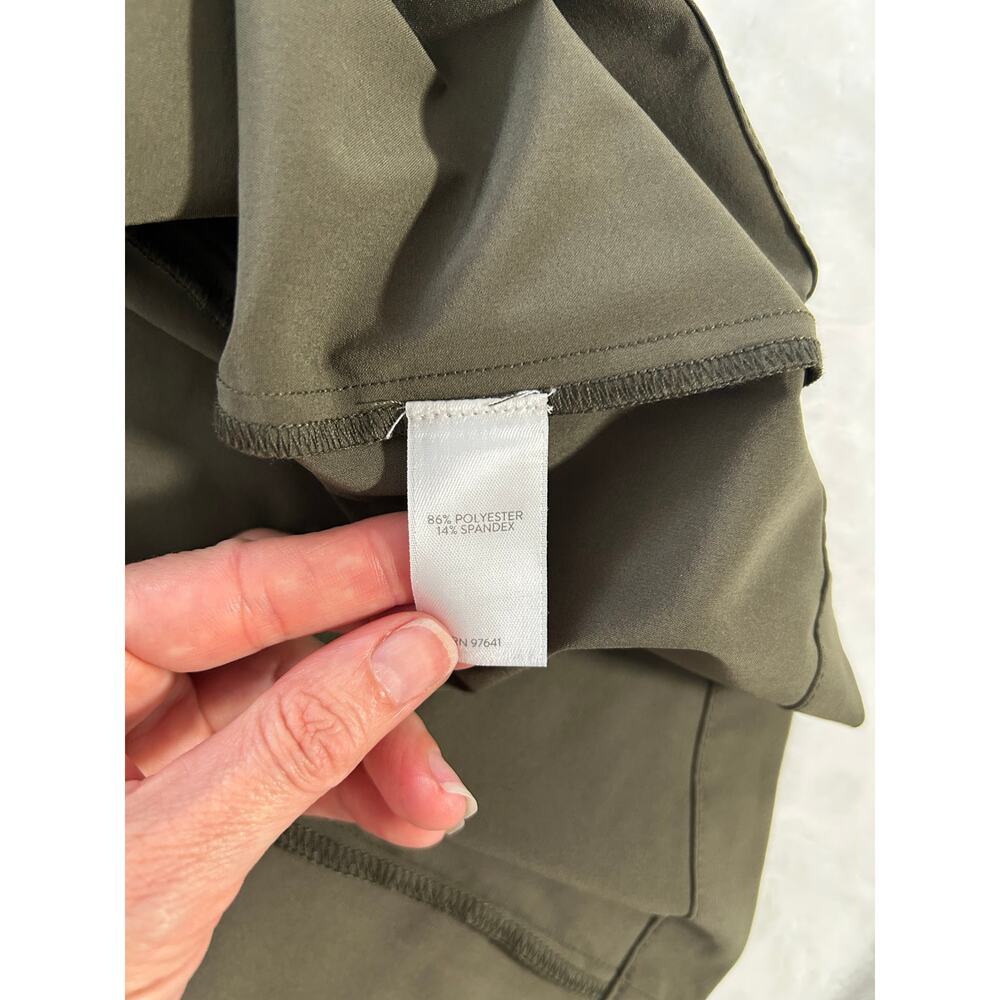 J Jill Fit Womens Sundress with Drawstring Olive Green Excellent Condition Sz XL - Picture 4 of 9